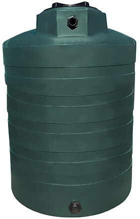 Norwesco 1350 Gallon Dark Green Vertical Water Storage Tank