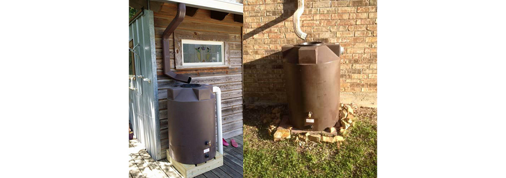 Bushman 100 Gallon Dark Brown Vertical Water Storage Tank