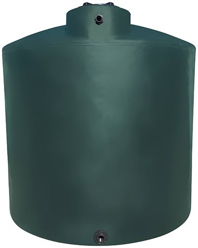 Norwesco 2000 Gallon Dark Green Vertical Water Storage Tank