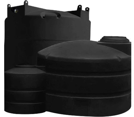 Snyder Industries 2600 Gallon Black Vertical Water Storage Tank