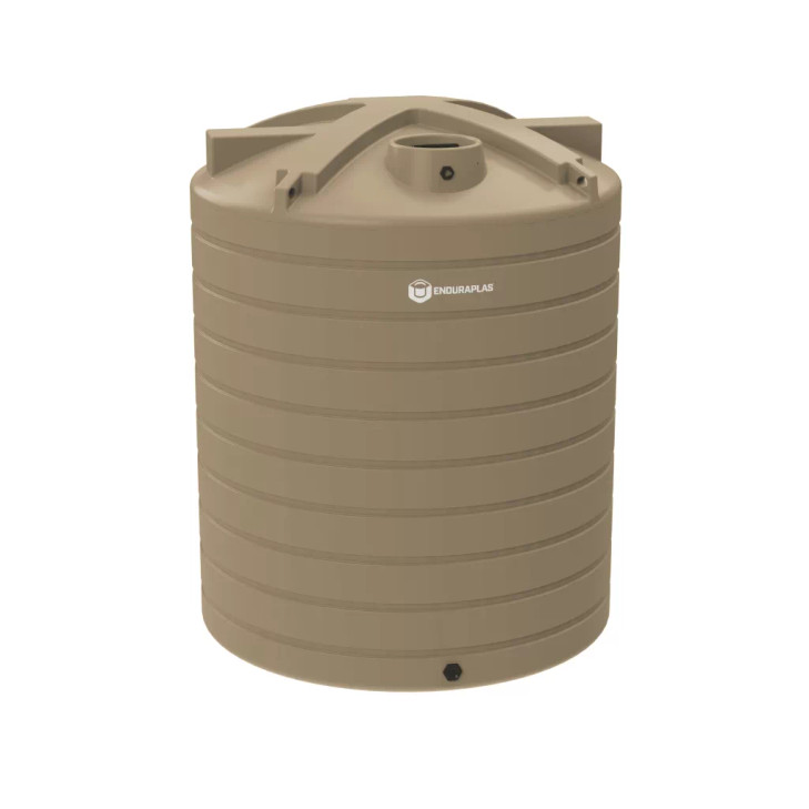 Enduraplas 1125 Gallon Beige Vertical Water Storage Tank