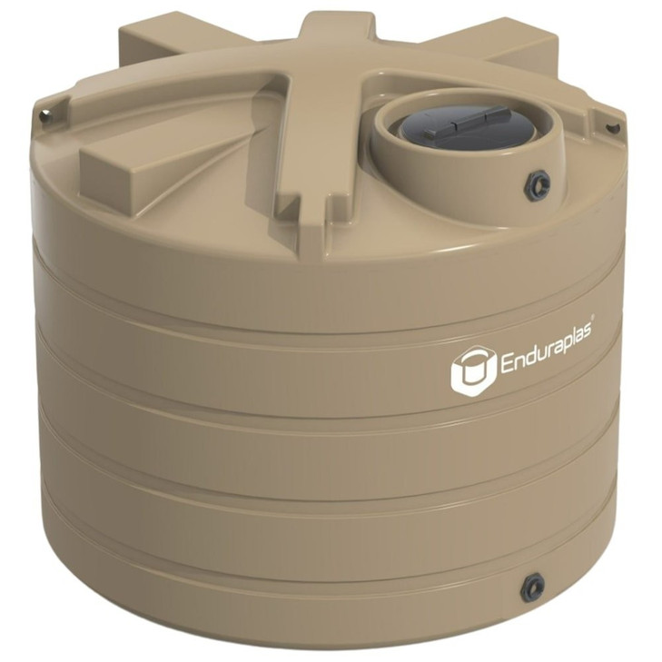 Enduraplas 1350 Gallon Beige Vertical Water Storage Tank