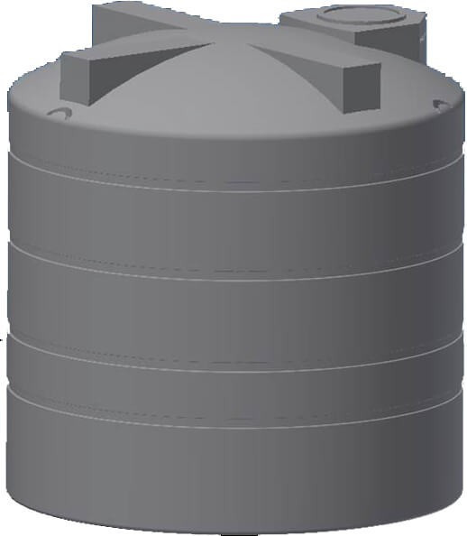 Norwesco 3450 Gallon Dark Green Vertical Water Storage Tank