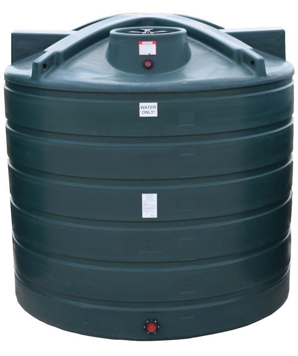 Enduraplas 5050 Gallon Dark Green Vertical Water Storage Tank