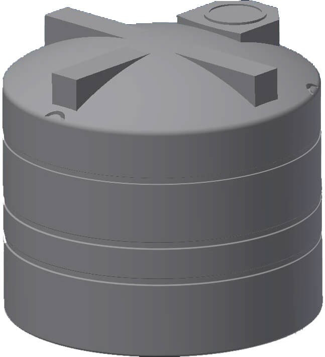 Norwesco 2450 Gallon Dark Green Vertical Water Storage Tank