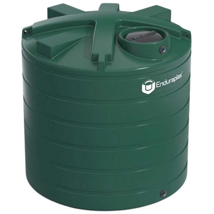 Enduraplas 2000 Gallon Dark Green Vertical Water Storage Tank