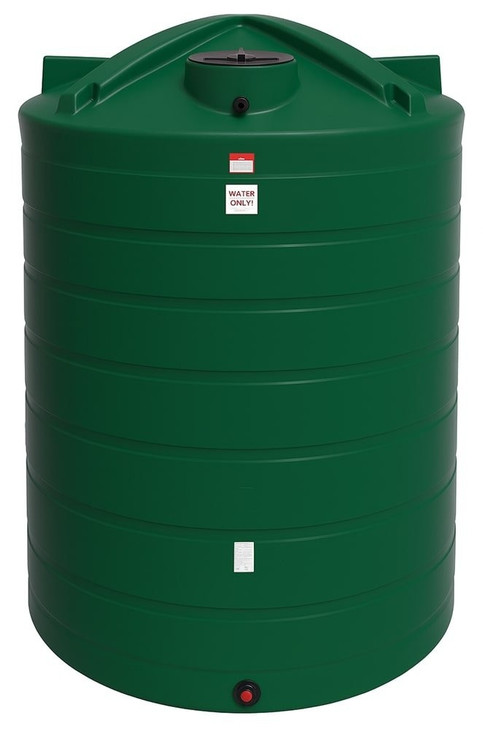 Enduraplas 6250 Gallon Dark Green Vertical Water Storage Tank