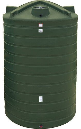 Enduraplas 6250 Gallon Black Vertical Water Storage Tank
