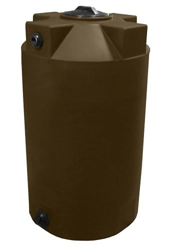 Bushman 200 Gallon Dark Brown Vertical Water Storage Tank