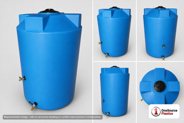 Bushman 200 Gallon Light Blue Emergency Water Tank