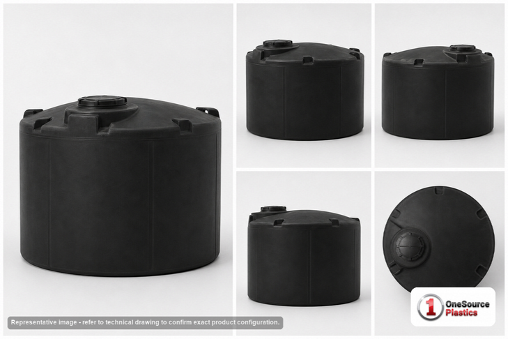 Snyder Industries 5400 Gallon Black Vertical Storage Tank