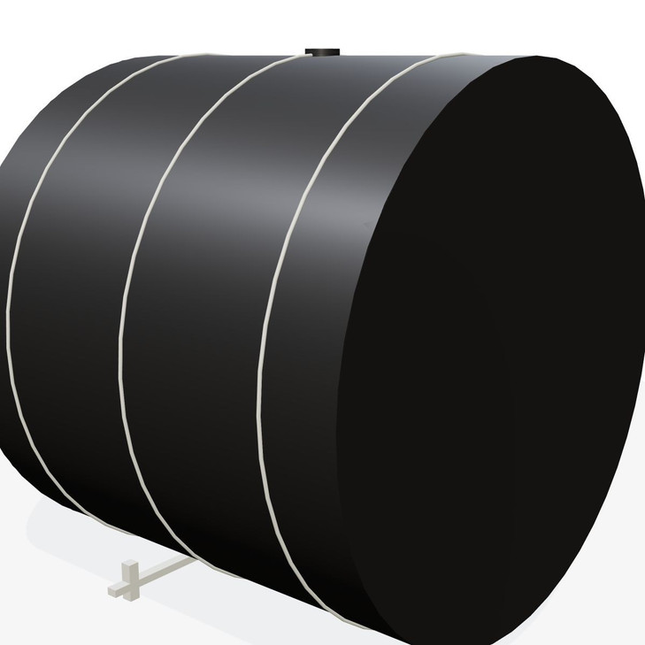 Norwesco 1335 Gallon Black Heavy Duty Elliptical Leg Tank