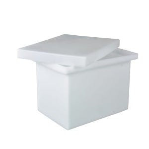 Chem-Tainer 1 Gallon PE Rectangular Open Top Tank