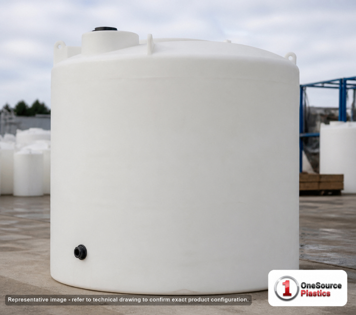 Snyder Industries 10500 Gallon ASTM XLPE Heavy Duty Vertical Storage Tank. 10500 gallon capacity; Cross Linked Polyethylene