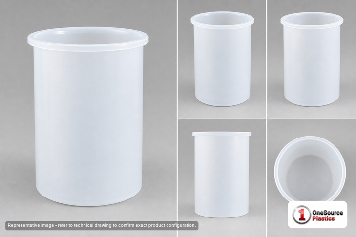 Chem-Tainer 16 Gallon Plastic Open Top Batch Storage Tank