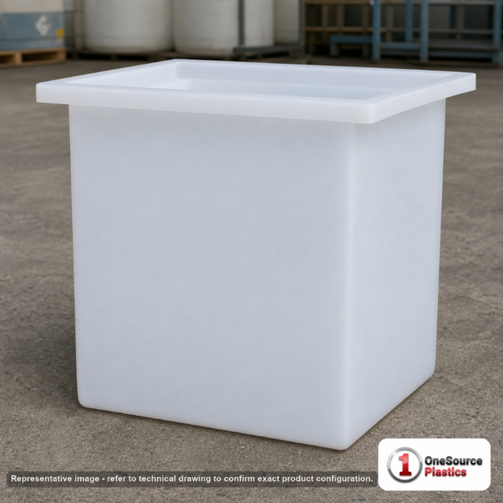 Chem-Tainer 6 Gallon PE Rectangular Open Top Tank. . Manufacturer part number TC-R141010A. Sold by OneSource Plastics (https://www.onesourceplastics.com).
