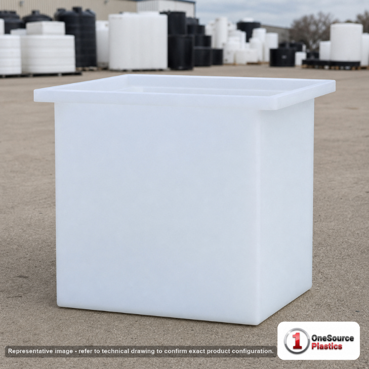 Chem-Tainer 7 Gallon PE Rectangular Open Top Tank. . Manufacturer part number TC-R121212A. Sold by OneSource Plastics (https://www.onesourceplastics.com).