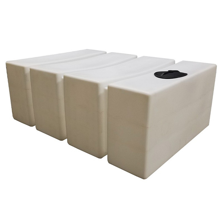 Bushman 700 Gallon Rectangle Water Storage Tank in Black