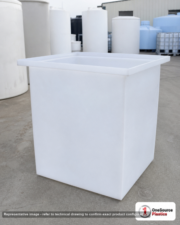 Chem-Tainer 94 Gallon PE Rectangular Open Top Tank. Manufacturer part number TC-R303024A.