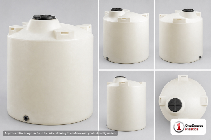 Chem-Tainer 2700 Gallon Plastic Vertical Liquid Storage Tank