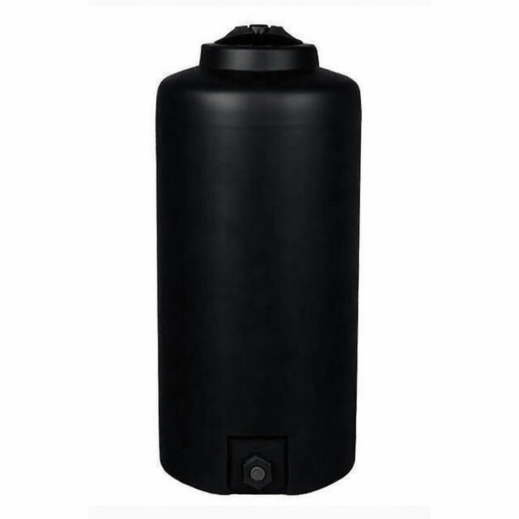 Norwesco 300 Gallon Black Vertical Storage Tank