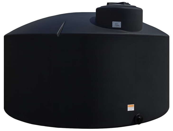 Norwesco 1550 Gallon Black Heavy Duty Vertical Storage Tank