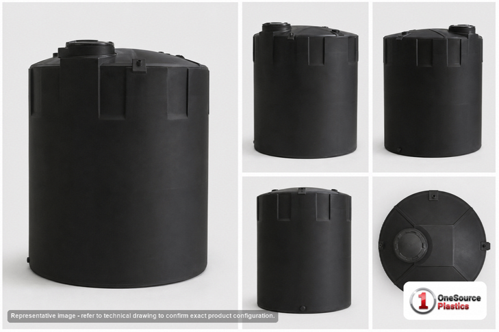 Snyder Industries 2500 Gallon Black Heavy Duty Vertical Storage Tank