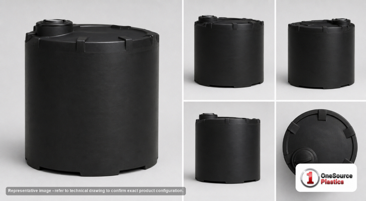 Snyder Industries 2000 Gallon Black Heavy Duty Vertical Storage Tank