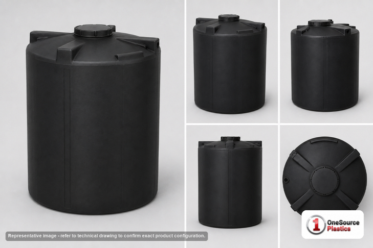 Snyder Industries 8900 Gallon Black Vertical Storage Tank