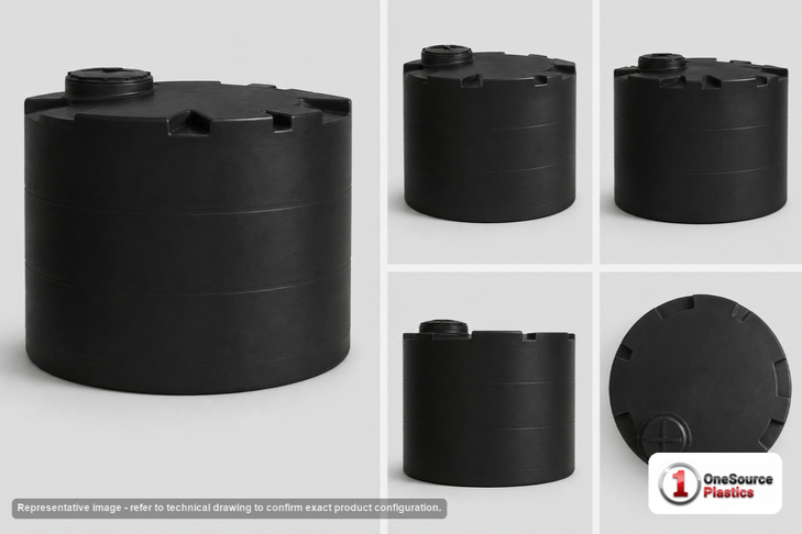 Snyder Industries 2650 Gallon Black Vertical Storage Tank