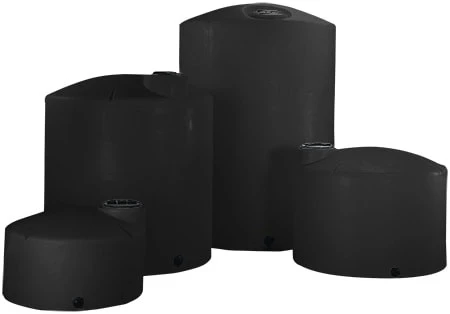 Norwesco 1505 Gallon Black Vertical Storage Tank