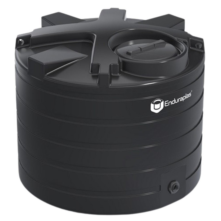 Enduraplas 550 Gallon Black Vertical Water Storage Tank