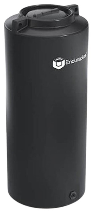Enduraplas 450 Gallon Black Vertical Water Storage Tank