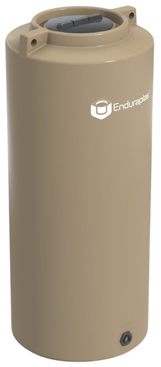 Enduraplas 450 Gallon Beige Vertical Water Storage Tank