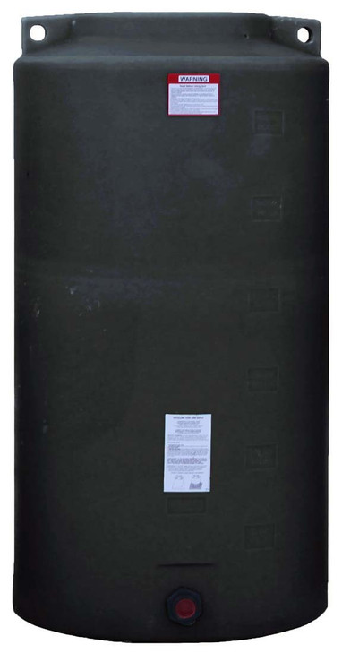 Enduraplas 340 Gallon Black Vertical Water Storage Tank