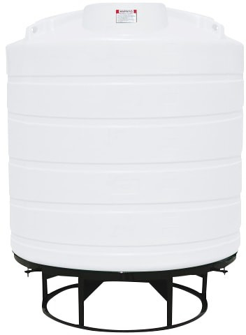 Enduraplas 2000 Gallon White Cone Bottom Tank with Stand