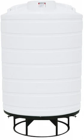 Enduraplas 2500 Gallon White Cone Bottom Tank with Stand