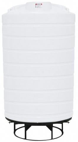 Enduraplas 3000 Gallon White Cone Bottom Tank with Stand