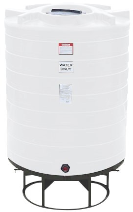 Enduraplas 870 Gallon White Cone Bottom Tank with Stand