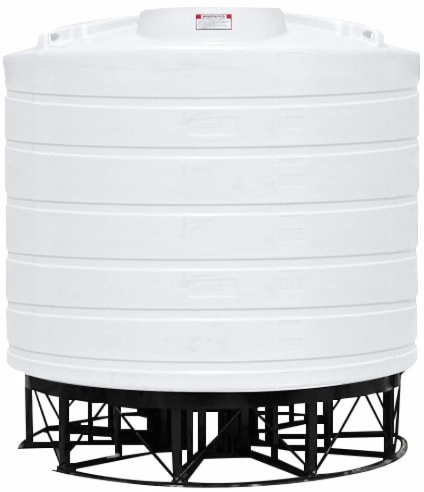 Enduraplas 7011 Gallon White Cone Bottom Tank with Stand