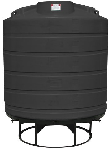 Enduraplas 550 Gallon Black Cone Bottom Tank with Stand