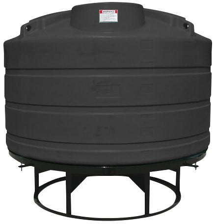 Enduraplas 1600 Gallon Black Cone Bottom Tank