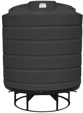 Enduraplas 2000 Gallon Black Cone Bottom Tank