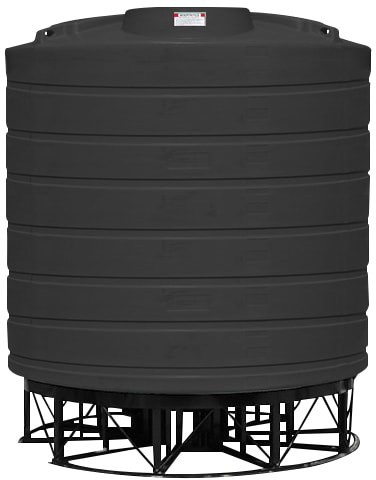 Enduraplas 8000 Gallon Black Cone Bottom Tank