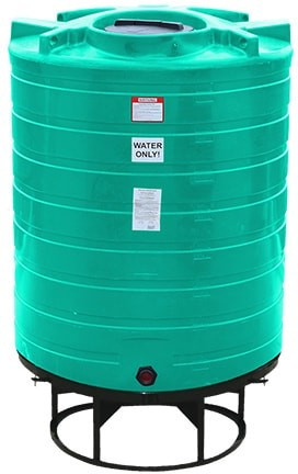 Enduraplas 870 Gallon Green Cone Bottom Tank with Stand