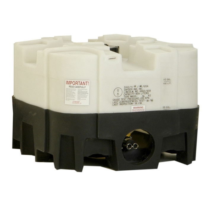 Snyder Industries 120 Gallon 304 Stainless Steel Supertainer IBC Tote Tank