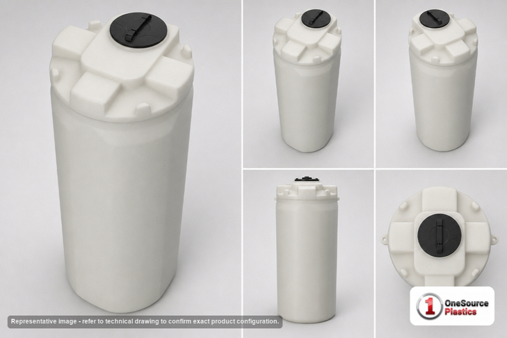 Snyder Industries 250 Gallon ASTM Sodium Hypochlorite HDPE Double Wall Tank