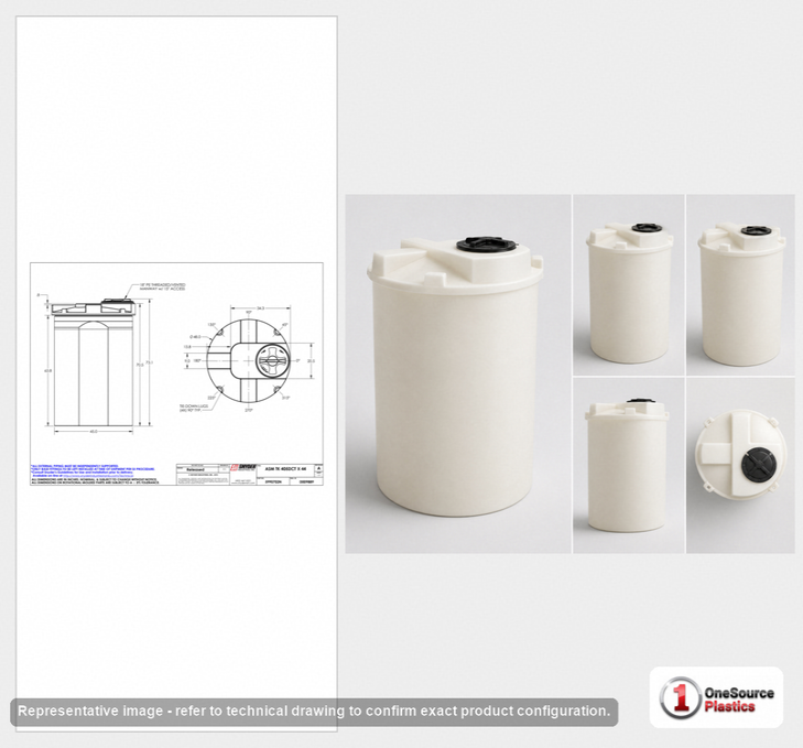 Snyder Industries 405 Gallon ASTM XLPE Double Wall Tank