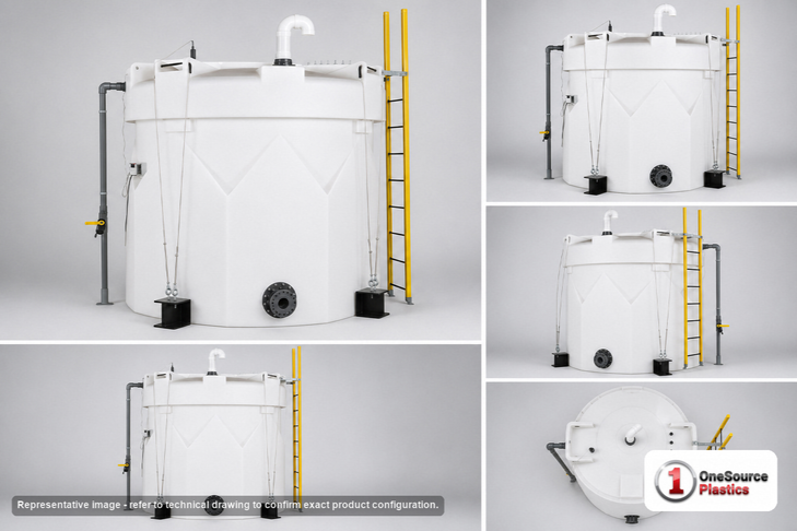Snyder Industries 3000 Gallon Sulfuric Acid Captor Double Wall Tank