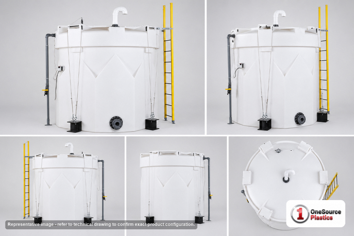 Snyder Industries 2500 Gallon Sulfuric Acid Captor Double Wall Tank
